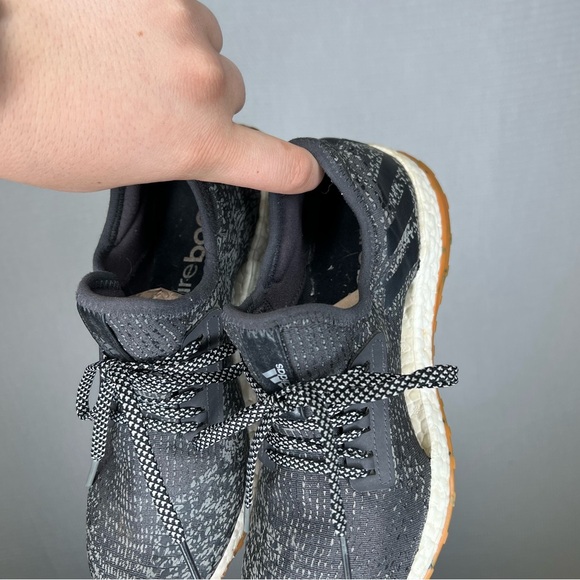 Adidas | Black Grey Pureboost x atr Size 8.5 Sneakers with Modern Silhouette Run - Picture 5 of 7